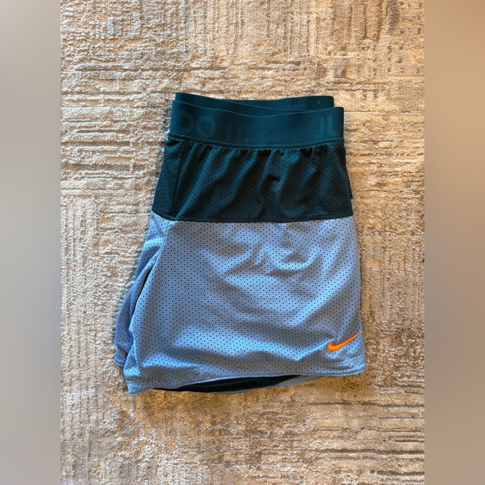 Nike Black and Blue Athletic Shorts